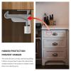 imageCupboard Locks for Children  Child Safety Locks Baby Proofing Drawer Kit Latches  No Drilling  Non Magnetic Child Proof Kitchen Cabinet Lock for Babies  Childproof  10 Pack